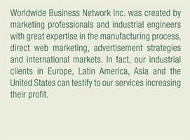 Italian American marketing company offers professional advertisement, Direct focused maketing, Worldwide web advertisement, Complete pofessional marketing needs package, Qualified graphic design, Product's logo and trademarks, Design of multilanguage print catalogs, Company and products brochures, Business documentation, Print services, Industrial business advertisement campaign, Retail direct marketing, Wholesale business advertisement from Italy and USA to the worldwide industrial business